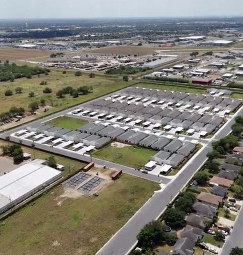 aerial view of homes in verona subdivision, weslaco, tx