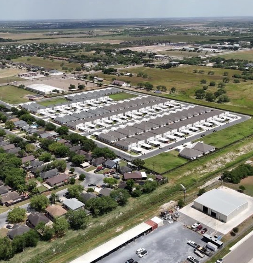aerial view of homes in verona subdivision, weslaco, tx
