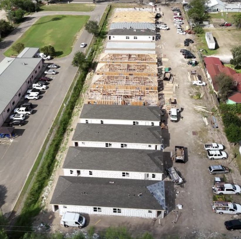 homes under construction in the palmira development in alamo, tx