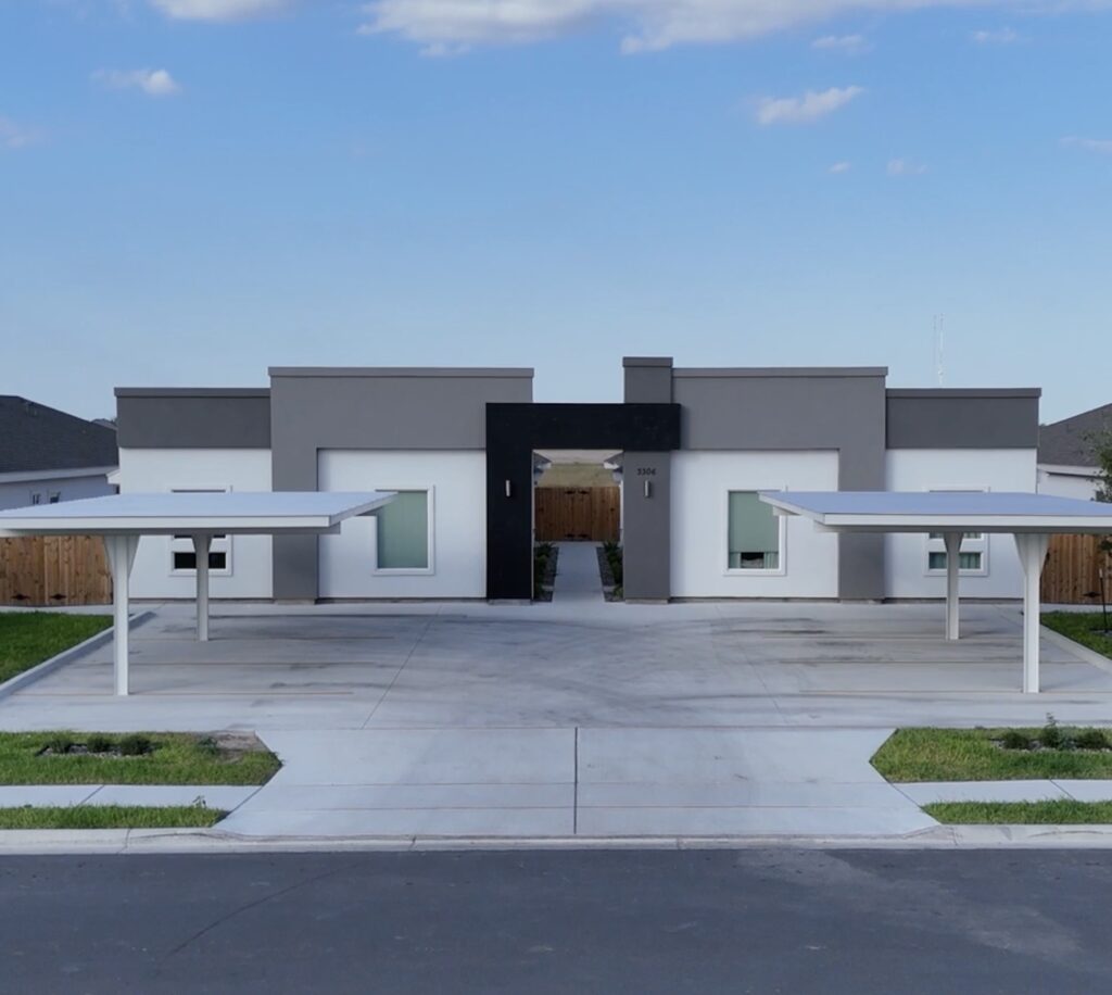 Front view of home in the El Dorado Subdivision in Edinburg, Texas