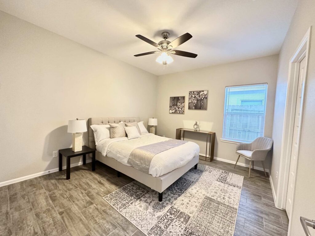 Bedroom in the Dawson Estates Fourplex in Mercedes Texas