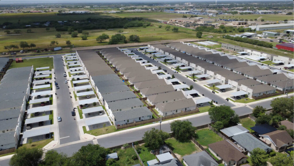 aerial view of homes in verona subdivision, weslaco, tx