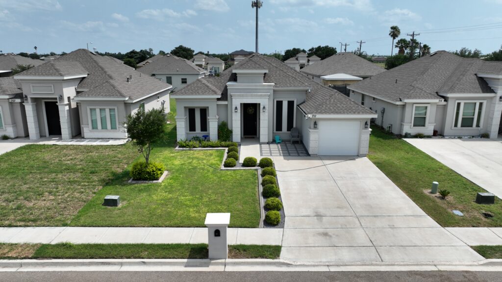 Front view of a home in the Comarex Subdivision in Alton, Texas